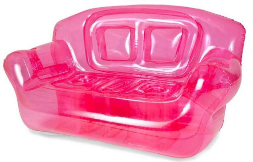 Cute PVC Inflatable Sofa Chair , Clear Colorful Outdoor Sofa