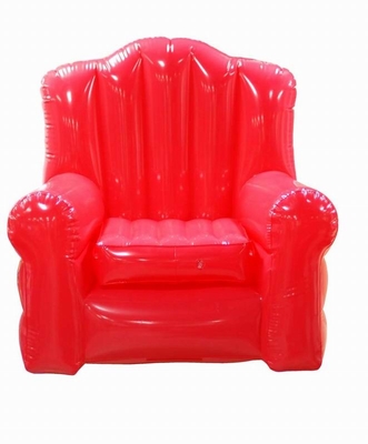 Double Seat Blue Inflatable Sofa Chair PVC For Party Room