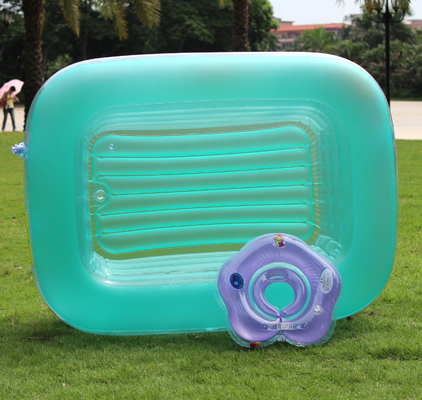 Environmental Friendly Kids Inflatable Swimming Pools Square 0.3mm PVC