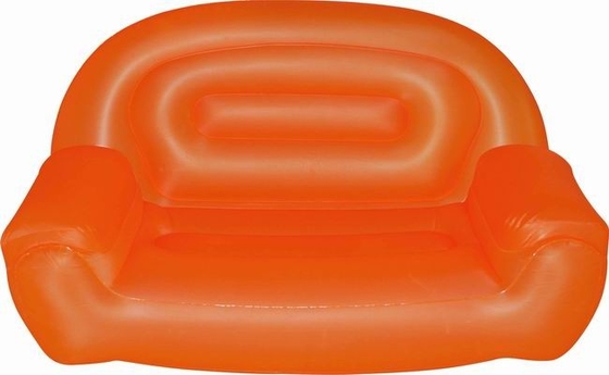 Cyan Inflatable Sofa Chair Portable , Eco-Friendly PVC Blow Up Sofa