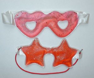 Liquid Cooling Gel Eye Masks , Gel Filled Cold Eye Patch