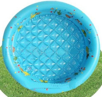 0.28mm PVC Kids Inflatable Swimming Pools Round With Red Color
