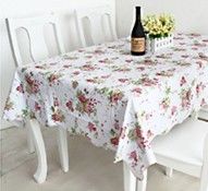 Waterproof PVC Table Cloths Rectangular For Hotel Decorative