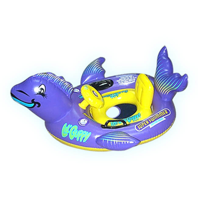 Cute Giraffe 0.25mm PVC Inflatable Water Toys For Baby Seat