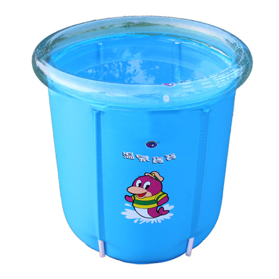 Eco Friendly Inflatable Swimming Pools CE , Blue Nylon Pool For Infant