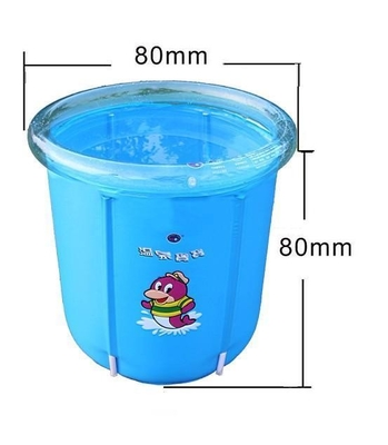 Eco Friendly Inflatable Swimming Pools CE , Blue Nylon Pool For Infant