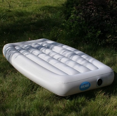 Non-Phthalate PVC Inflatable Air Beds Red Portable For One Person