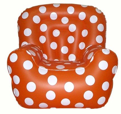 Temporary Dot Inflatable Sofa Chair For Outdoor , Phthalate Free PVC
