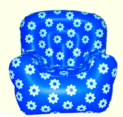 Colored Air Inflatable Lounge Sofa Chair 0.18 mm PVC For Children