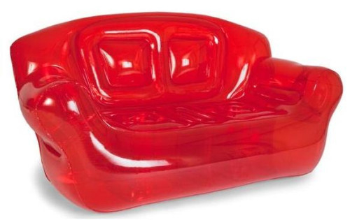 Cute PVC Inflatable Sofa Chair , Clear Colorful Outdoor Sofa