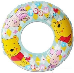 Verney Printed Inflatable Swimming Rings Plastic , PVC Swim Tubes