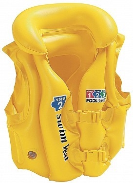 Inflatable Plastic Swimming Rings ,Pvc Kids Life Jacket For Water Games