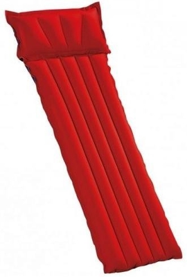 Summer Inflatable King Size Air Mattress Red Color For Camping