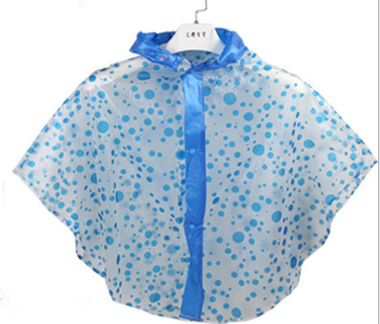 20” Long Waterproof PVC Rain Coats With Hood For Women