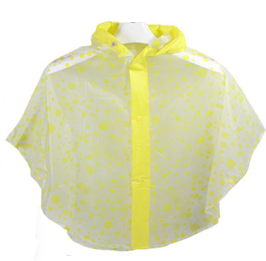 20” Long Waterproof PVC Rain Coats With Hood For Women
