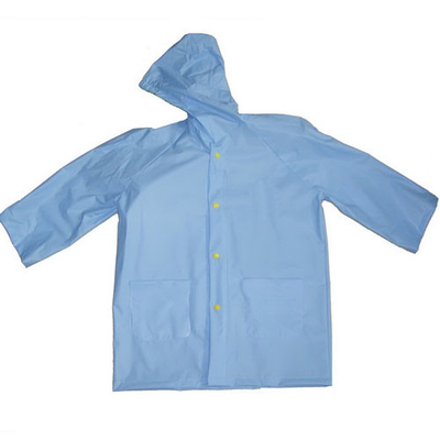 25” Kids Hooded PVC Rain Coats Eco-friendly For Promotion