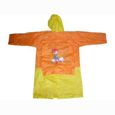 Lovely Ladies Pvc Raincoat With Hood , Eco Friendly Rainwear