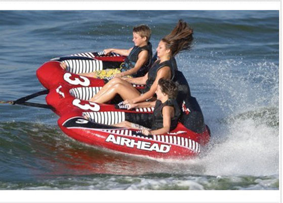 3 Person Water Towable Ski Tube Red With En71 Approval , 94x71inch