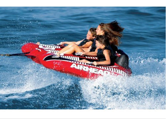 3 Person Water Towable Ski Tube Red With En71 Approval , 94x71inch