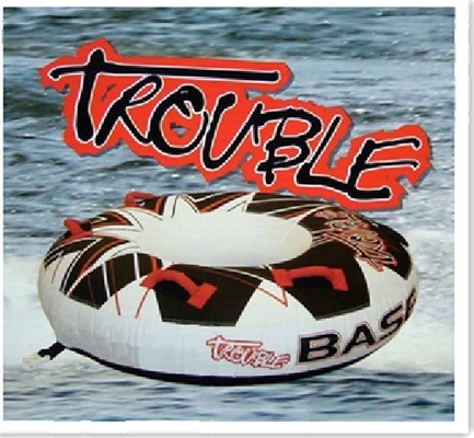 Fashion PVC Inflatable Towable Water Tube With Nylon Shell Coated ,152cm
