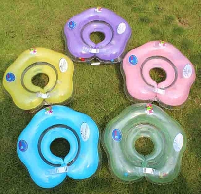 Promotional Baby Neck Inflatable Swimming Rings PVC For Pool
