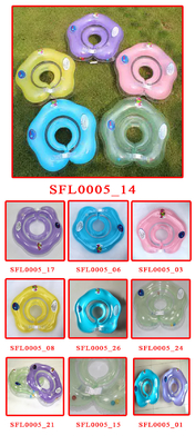 Promotional Baby Neck Inflatable Swimming Rings PVC For Pool