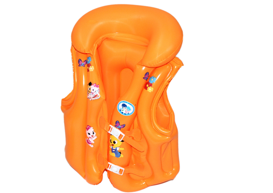 Cute Durabale Pvc Inflatable Life Vest , Safe Inflatable Jack For Kids