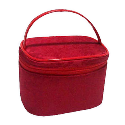 Custom Flocking Clear PVC Cosmetic Bags For Travel / Home Use