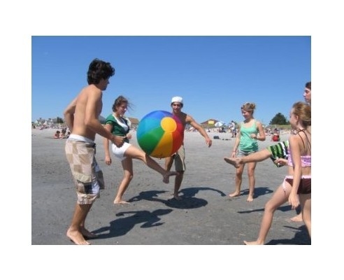 0.18mm PVC Inflatable Beach Balls For Football Game Eco-friendly