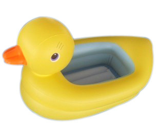 aufblasbare Wasser-Spielwaren 0.25mm PVCs der gelben Ente, damit Kleinkind schwimmt