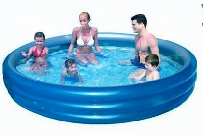 Runde aufblasbare Schwimmbäder