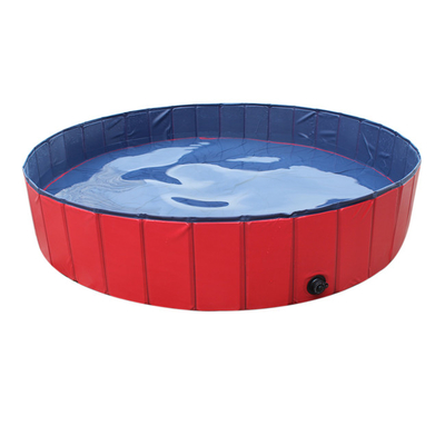 Kundenspezifisches rundes Haustier-Badewanne-Rot mit Extra-Starkem PVC umweltfreundlich